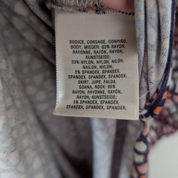 Anthropologie Maeve Cream Pink Sleeveless Elysian Geometric Maxi Dress Small - Picture 8 of 9